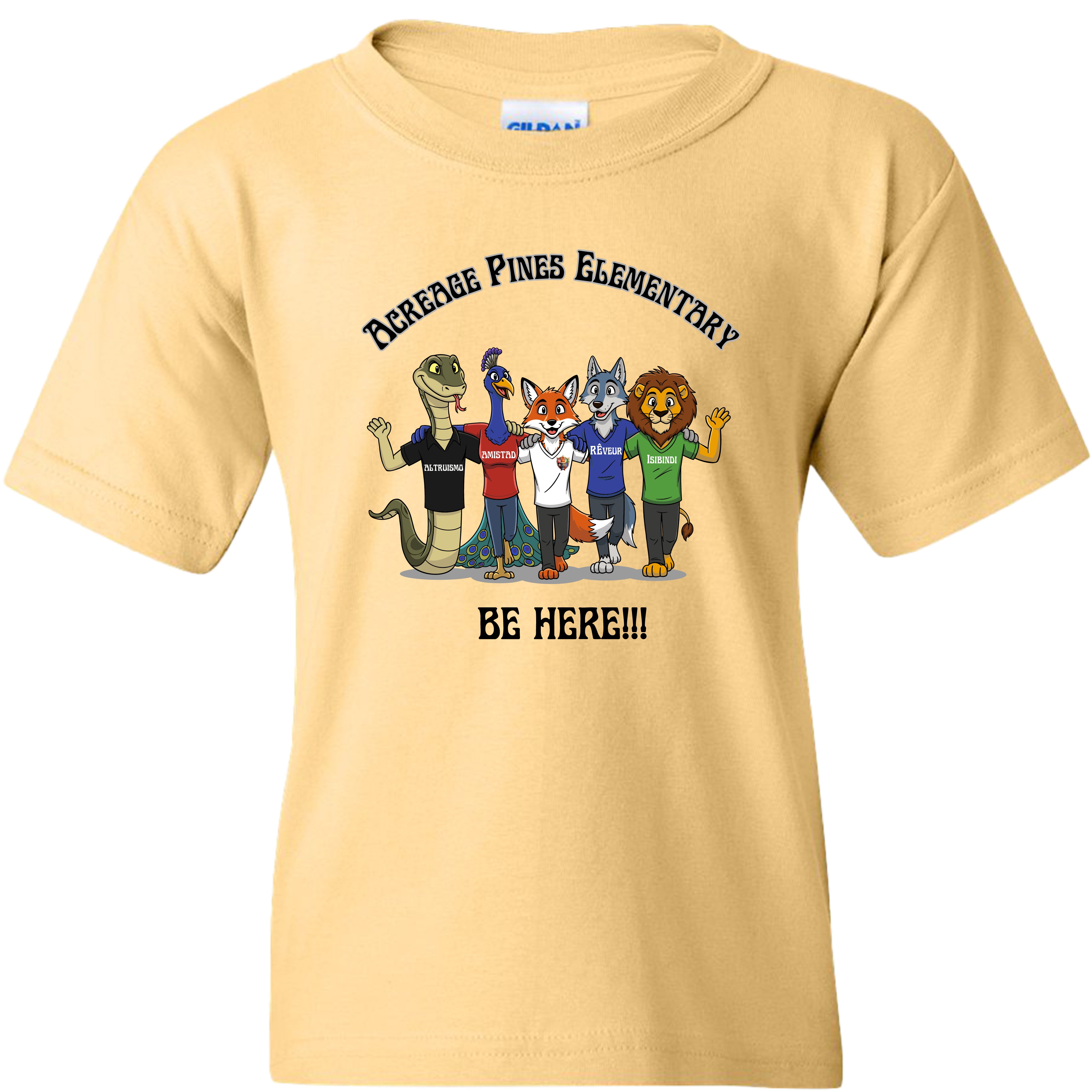 Acreage Pines Elementary - BE HERE!!! YOUTH Tee