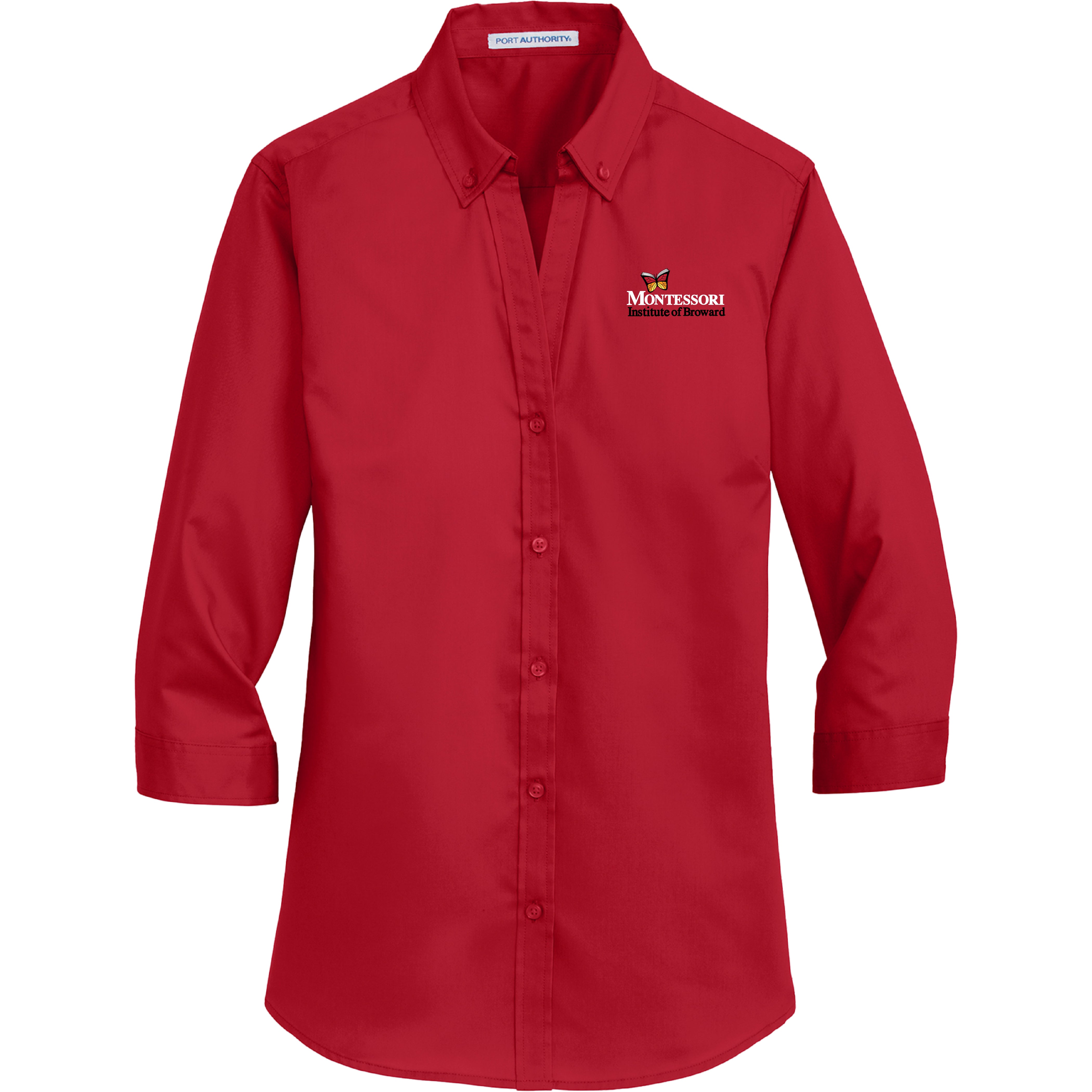 Montessori Insitute of Broward - Women's 3/4-Sleeve SuperPro™ Twill Shirt