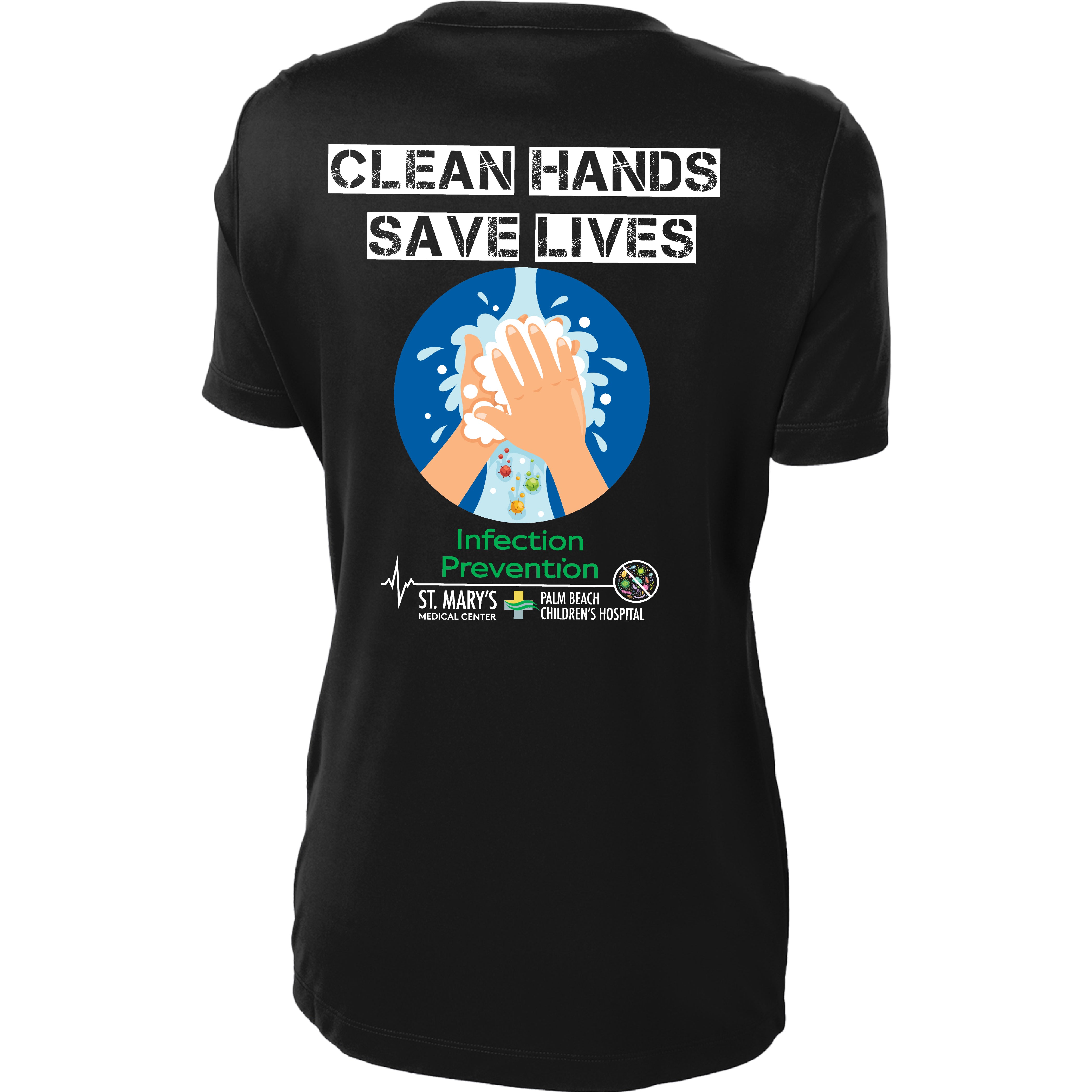St. Mary's Hospital - Clean Hands Save Lives PERFORMANCE V-Neck