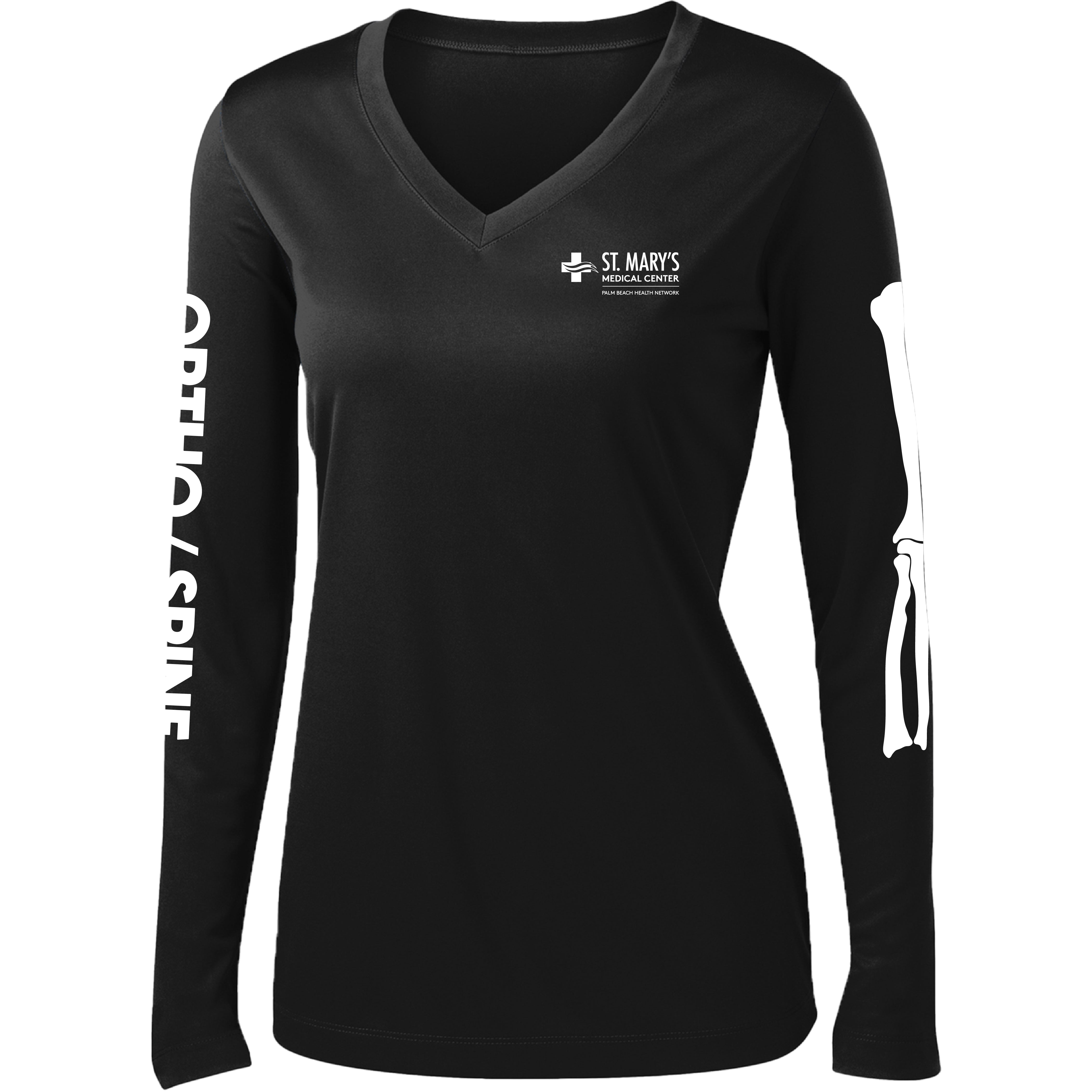 St. Mary's Hospital - Ortho - Spine V-Neck (Performance Long Sleeve)