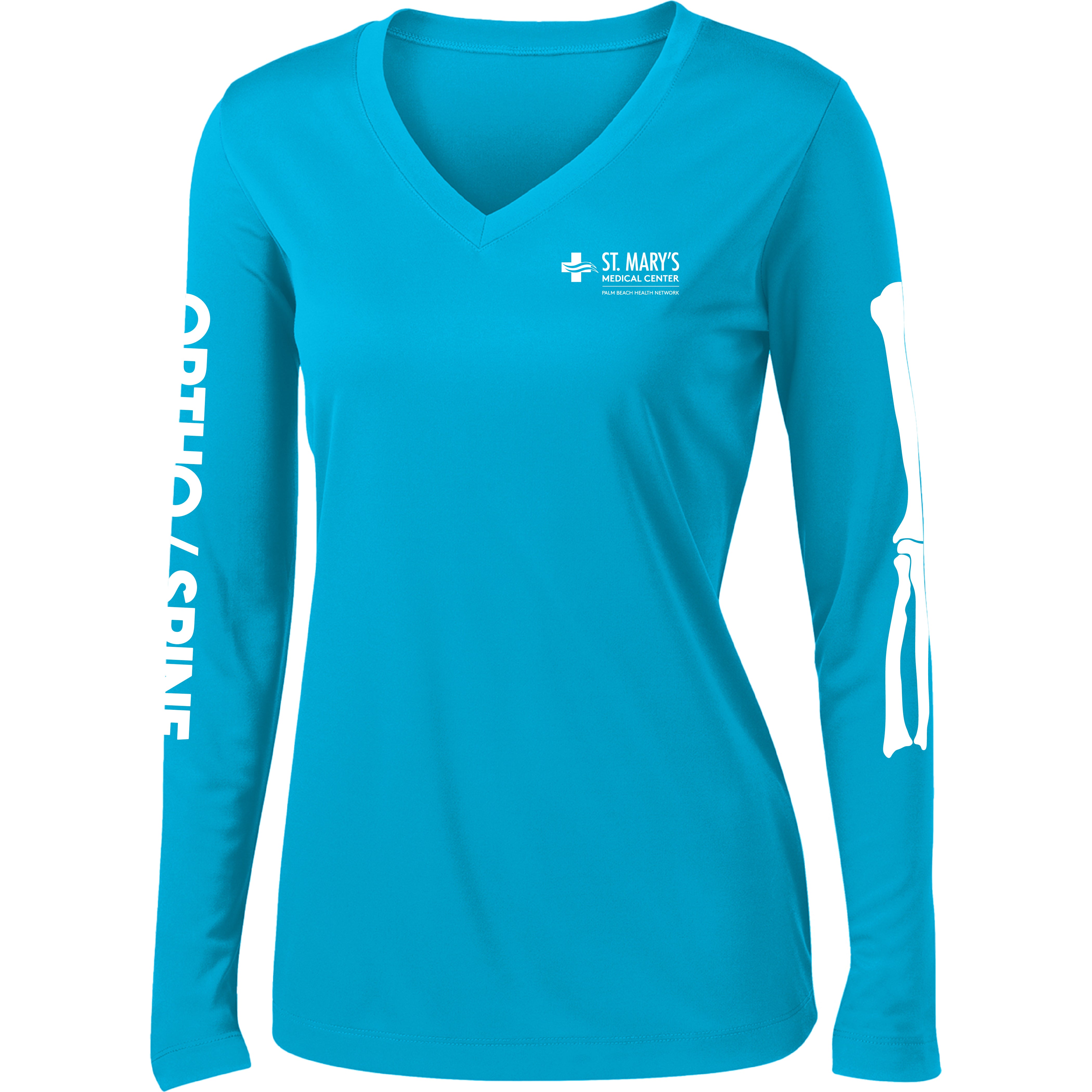 St. Mary's Hospital - Ortho - Spine V-Neck (Performance Long Sleeve)