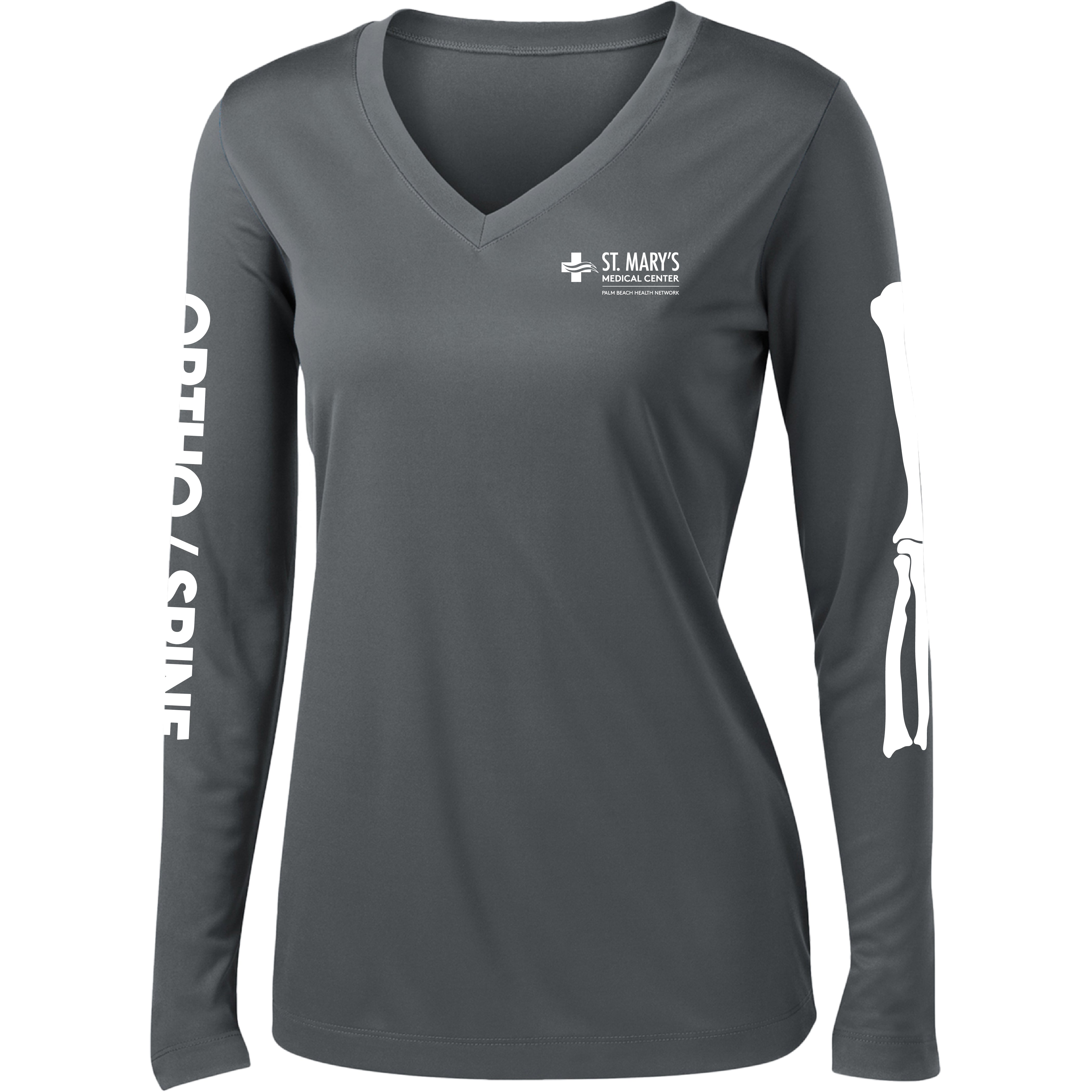 St. Mary's Hospital - Ortho - Spine V-Neck (Performance Long Sleeve)
