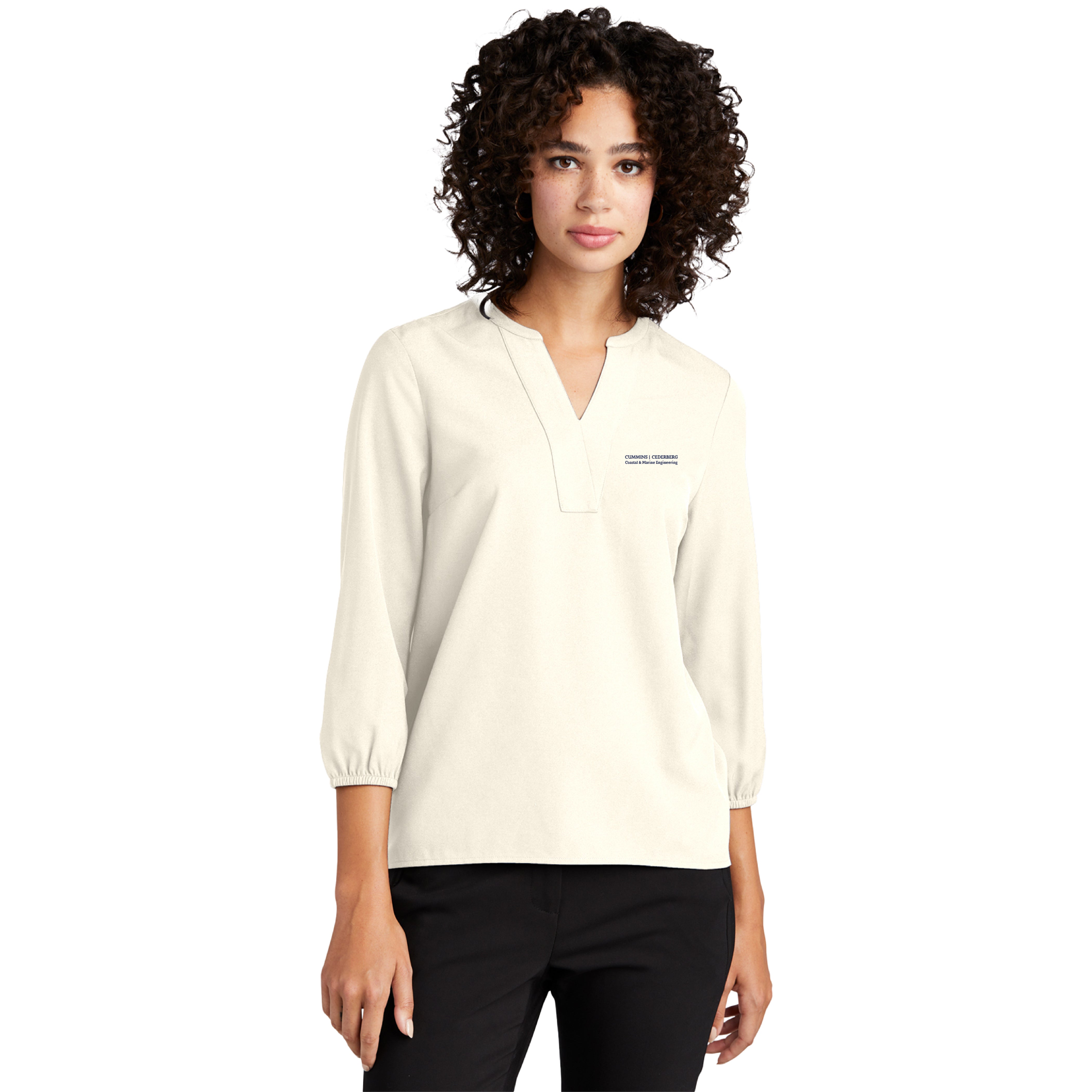 Cummins Cederberg - Mercer+Mettle® Women's Stretch Crepe 3/4-Sleeve Blouse