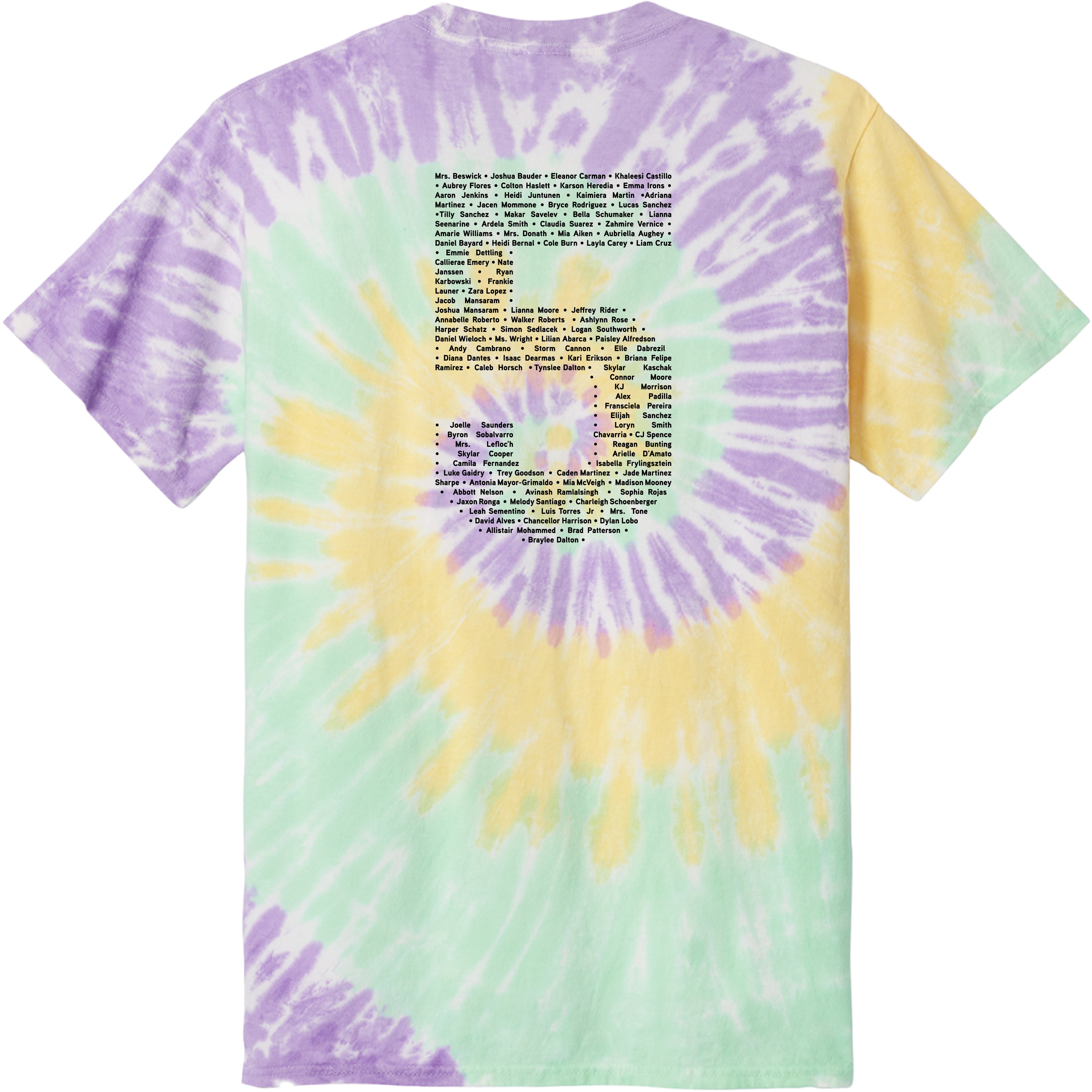 Acreage Pines Elementary - 2026 Peace Love and Fifth Grade (ADULT) Tee