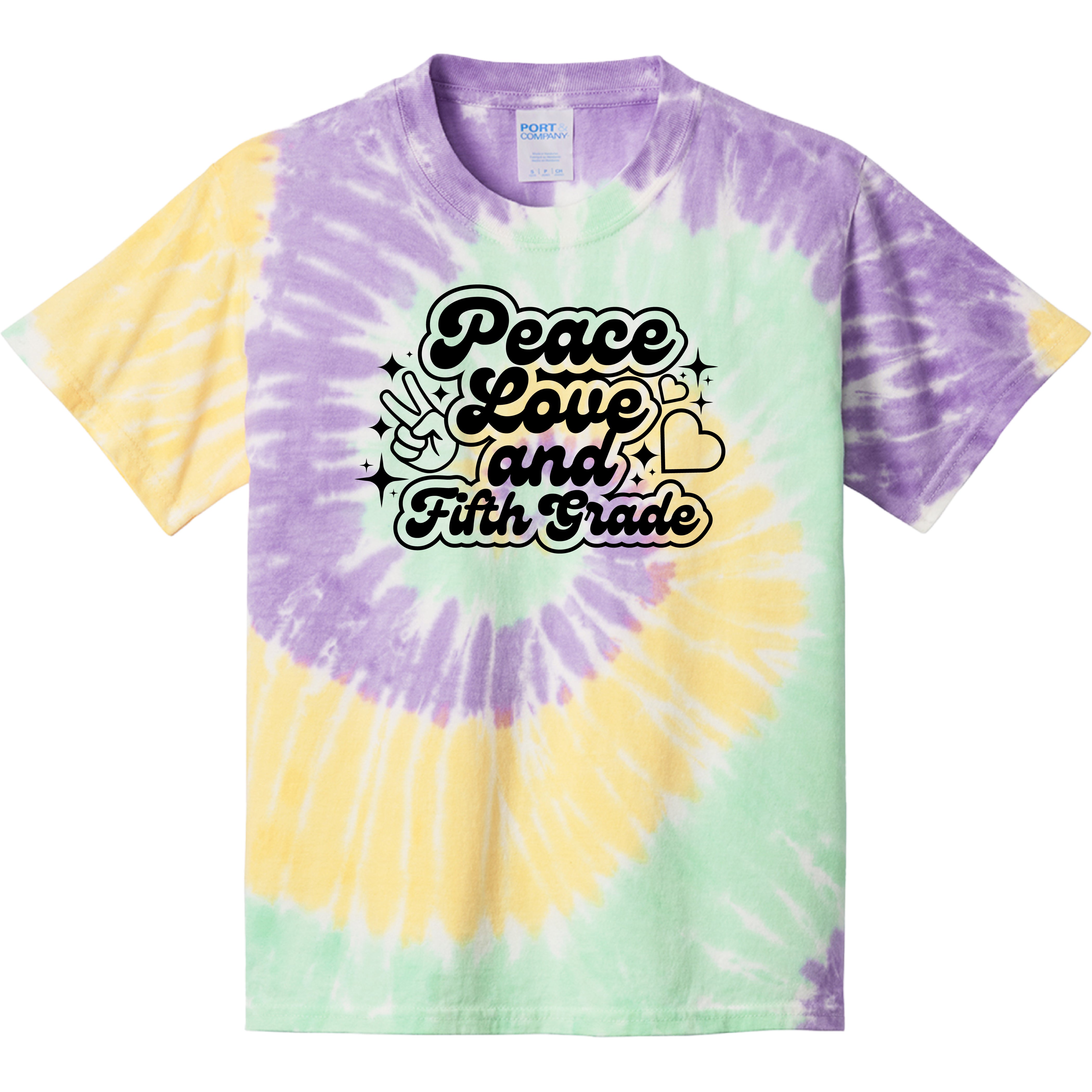 Acreage Pines Elementary - 2026 Peace Love and Fifth Grade (YOUTH) Tee
