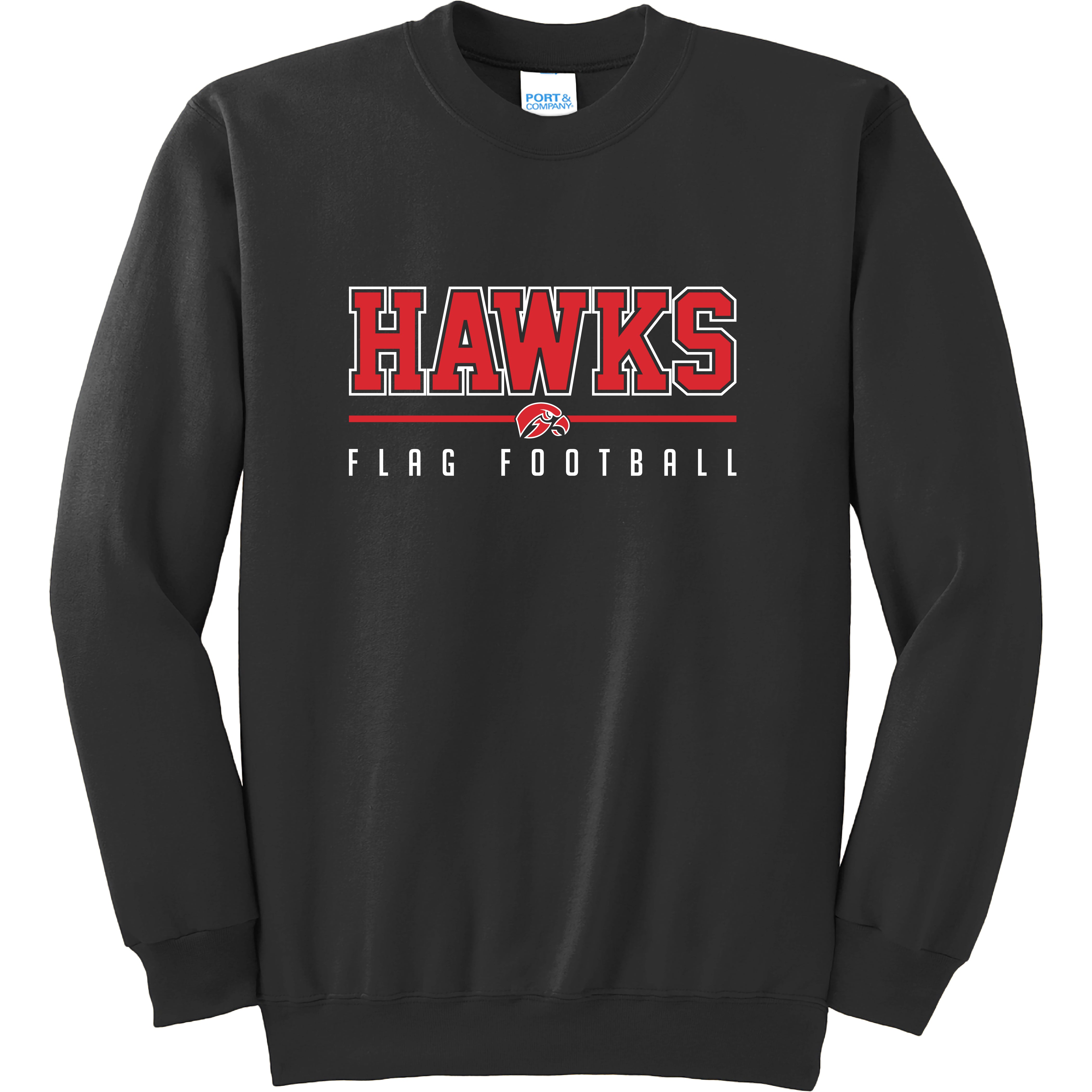 SRHS Flag Football - HAWKS Flag Football Sweatshirt