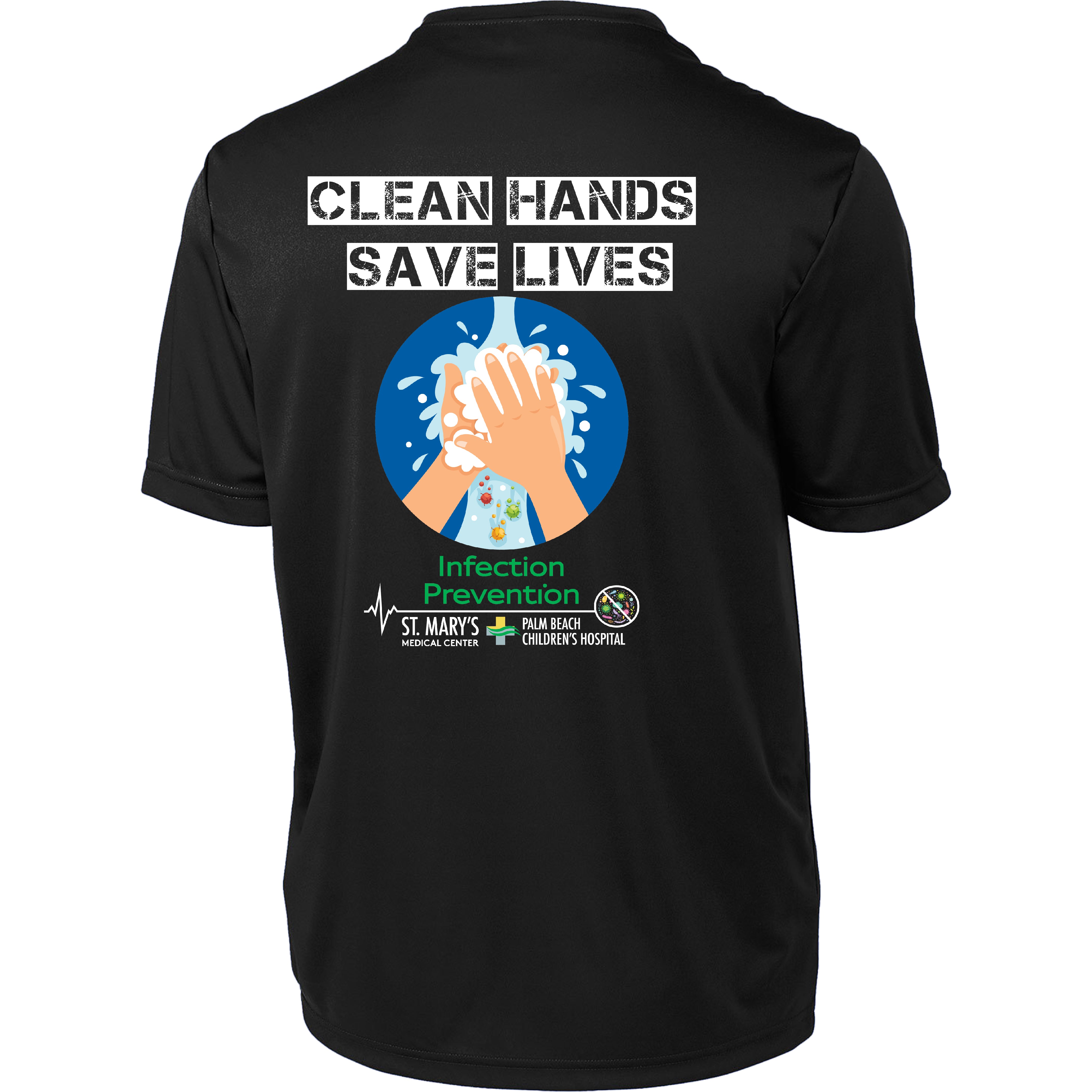 St. Mary's Hospital - Clean Hands Save Lives PERFORMANCE Tee