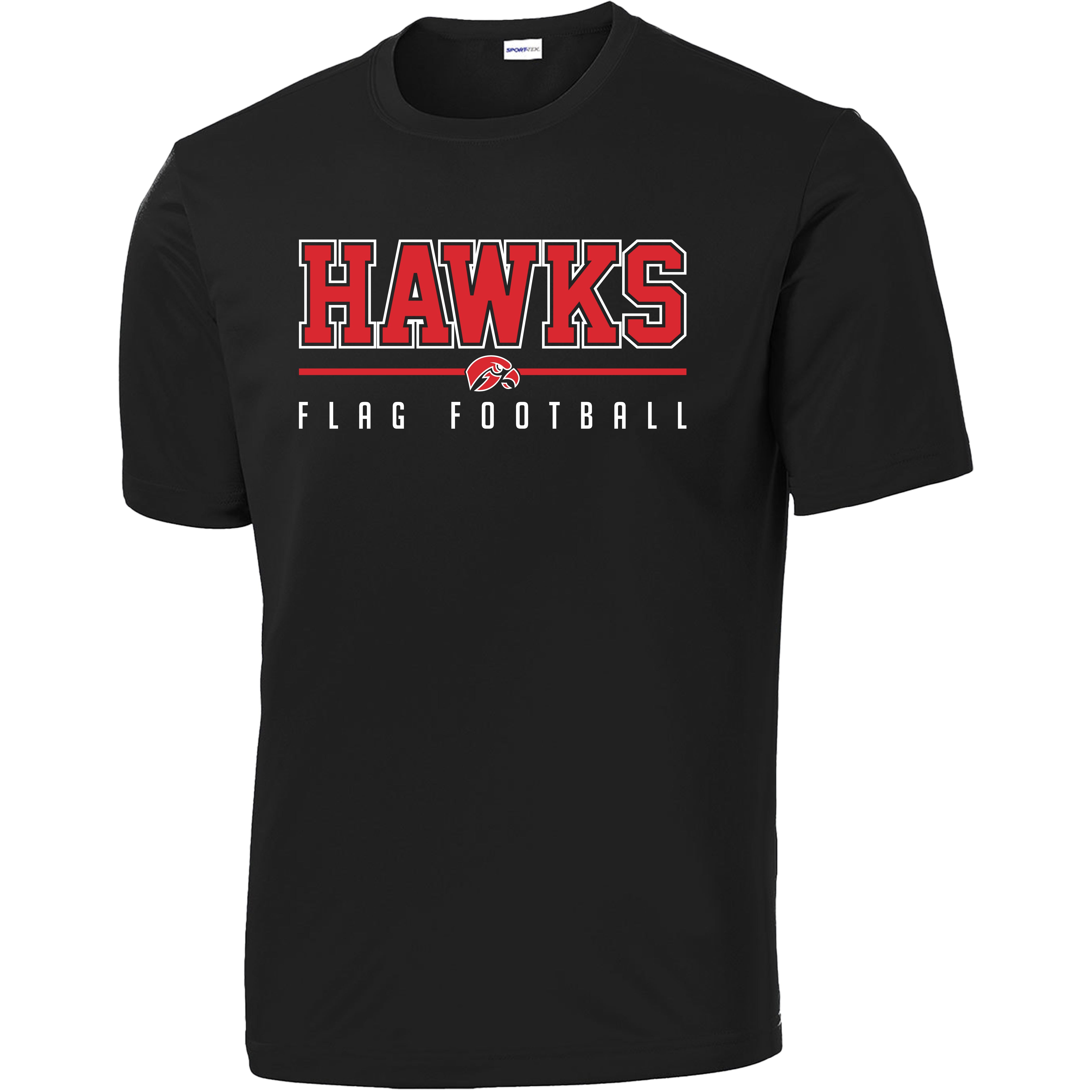 SRHS Flag Football - HAWKS Flag Football PERFORMANCE Tee