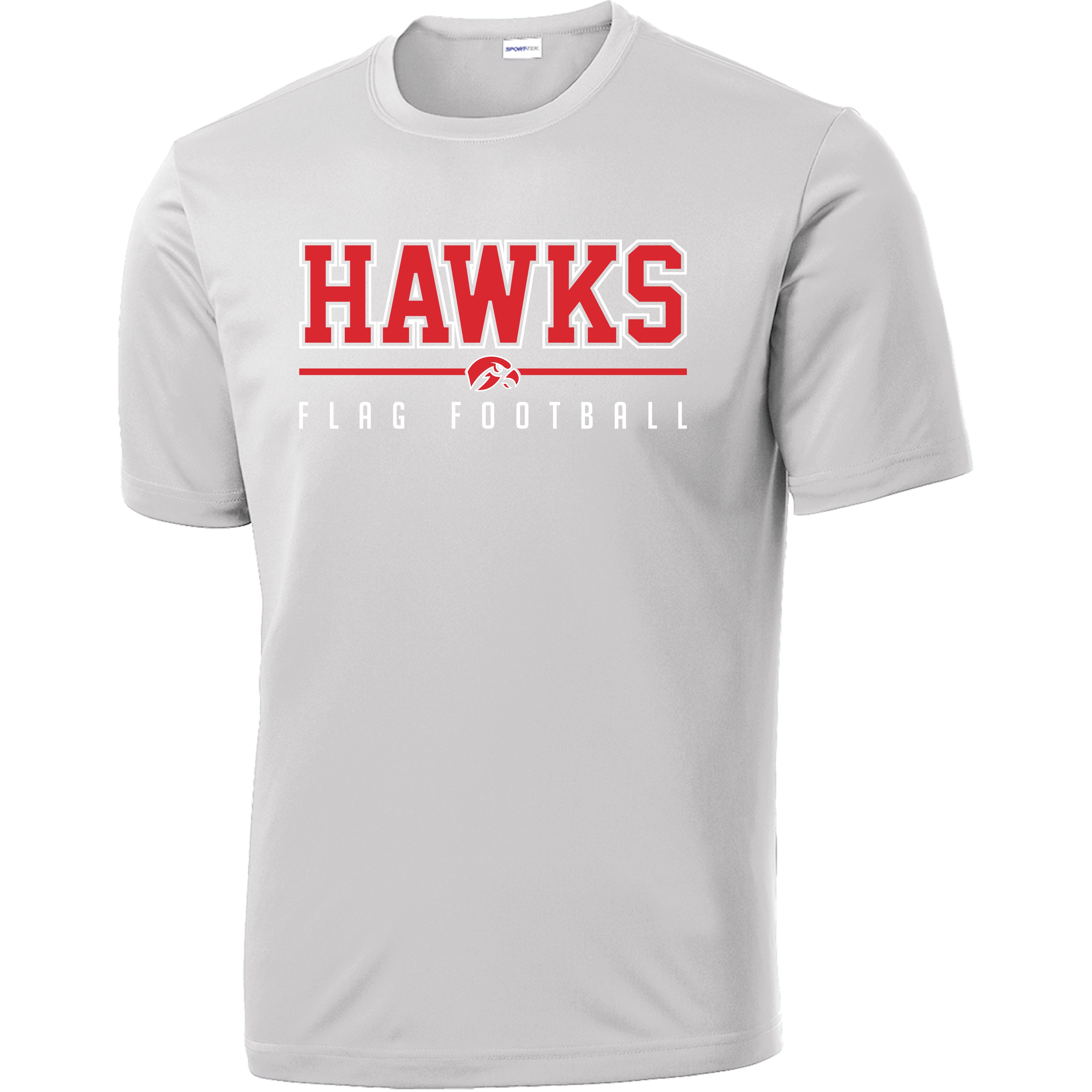 SRHS Flag Football - HAWKS Flag Football PERFORMANCE Tee