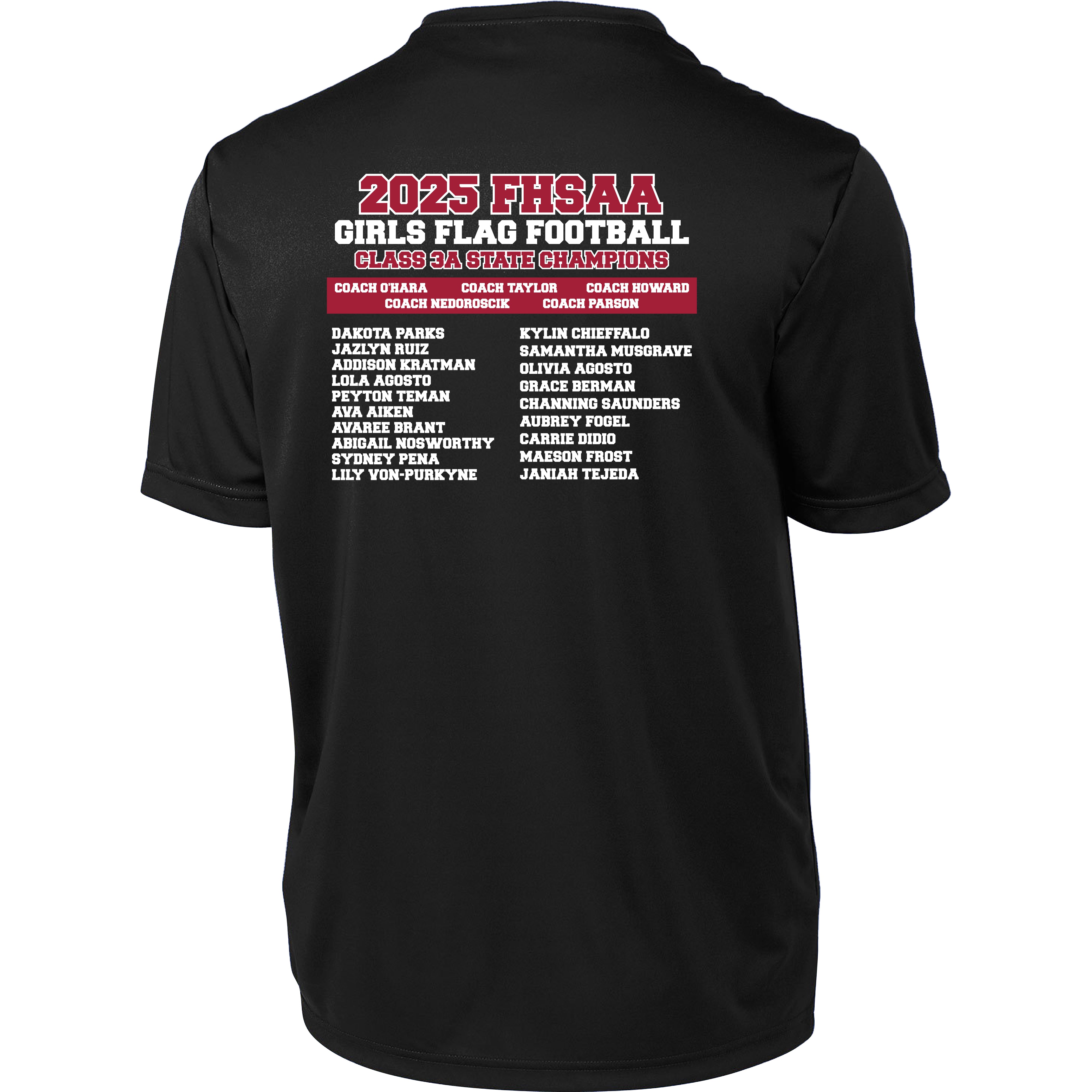 SRHS Flag Football - 2025 State Champions Tee