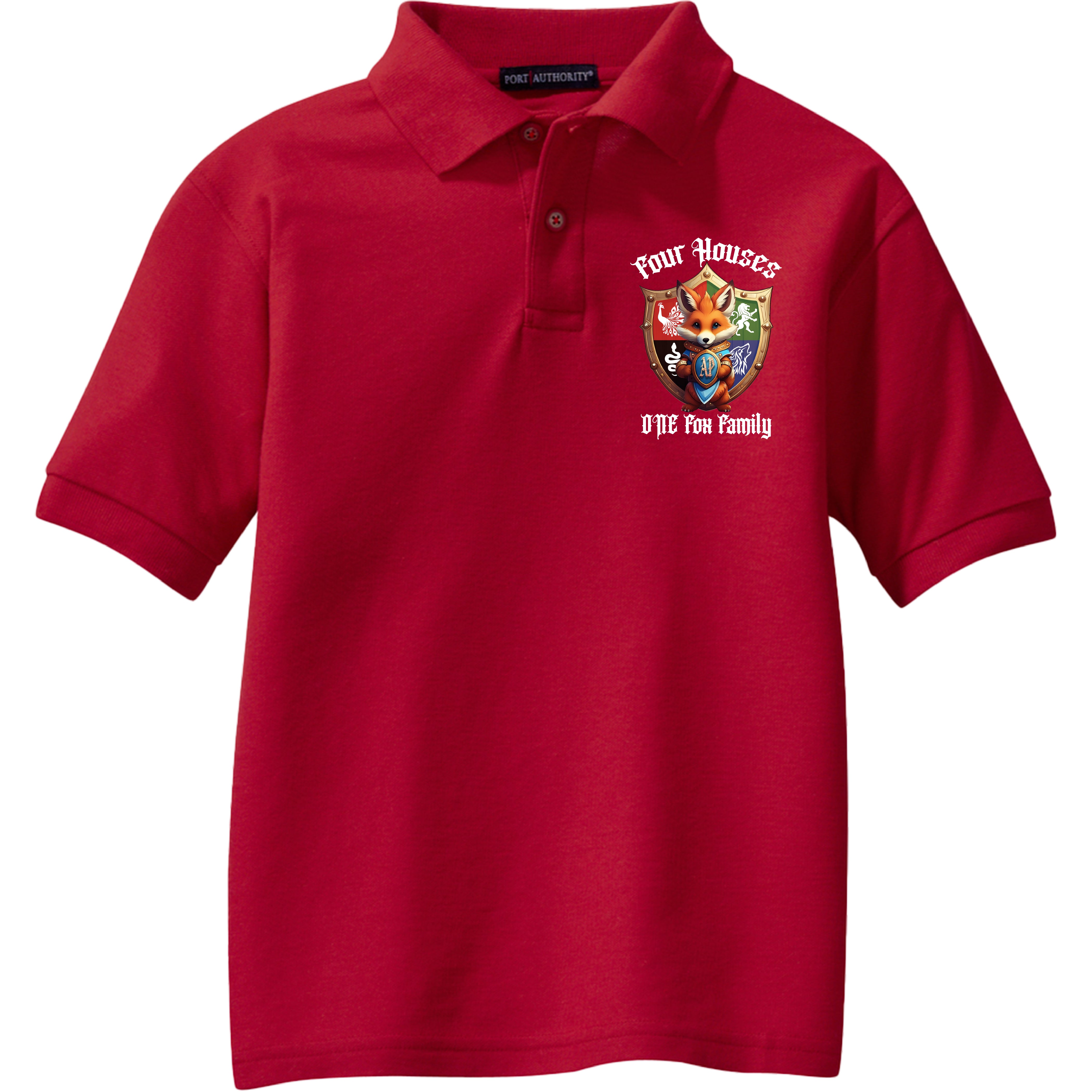 Acreage Pines Elementary - 4 Houses 1 Fox Family YOUTH Polo